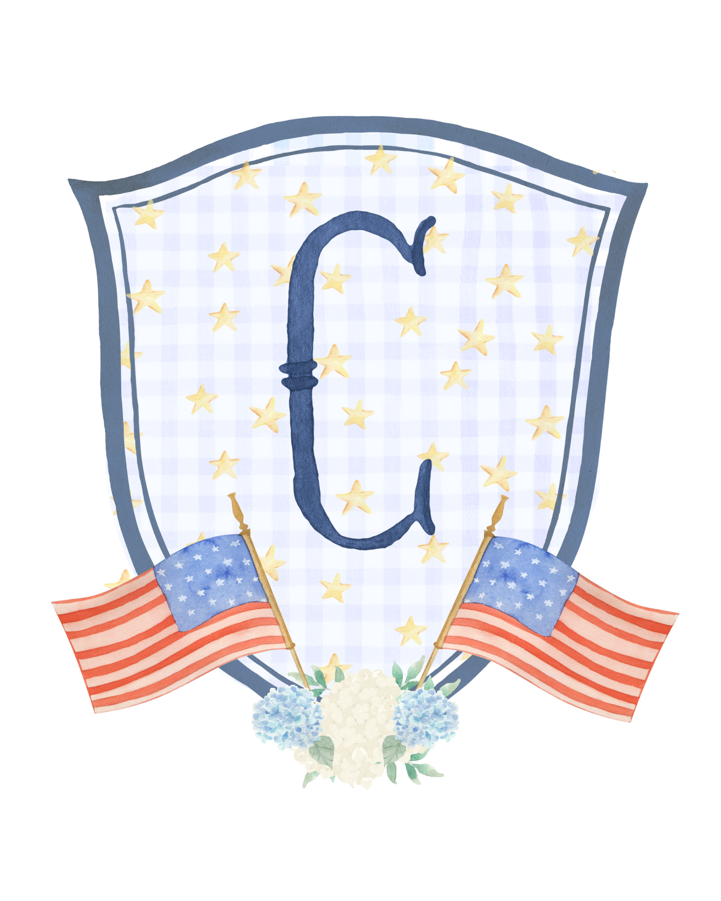 American Flag Crest